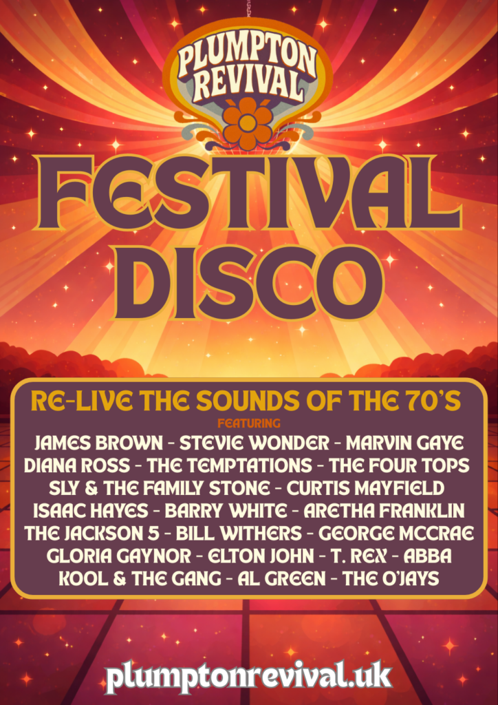 Plumpton Revival Festival Disco Poster